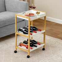 Bamboo Serving Cart