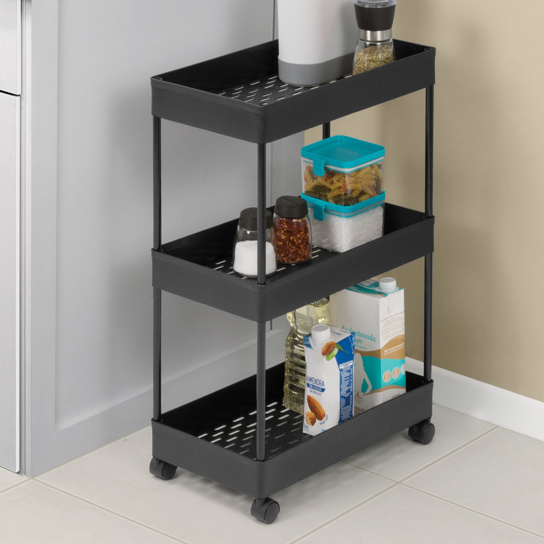 Black Storage Cart