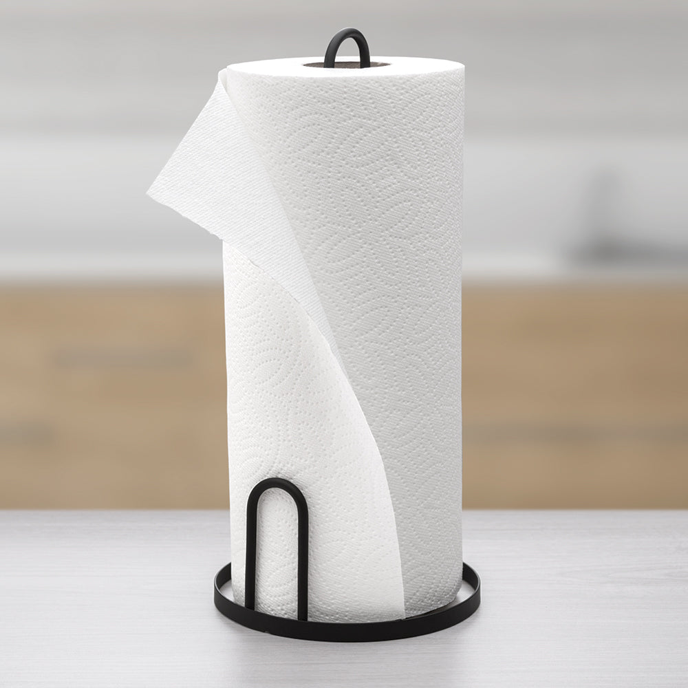 Black Paper Towel Stand