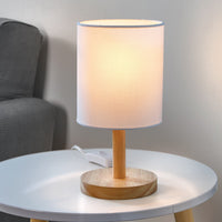 Wooden Base Lamp