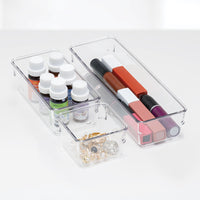 3-Piece Clear Drawer Bin