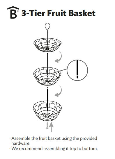 3-Tier Fruit Basket