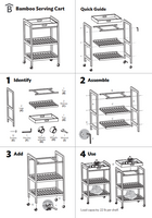 Bamboo Serving Cart
