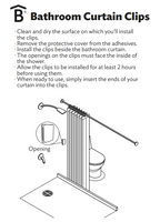 Bathroom Curtain Clips