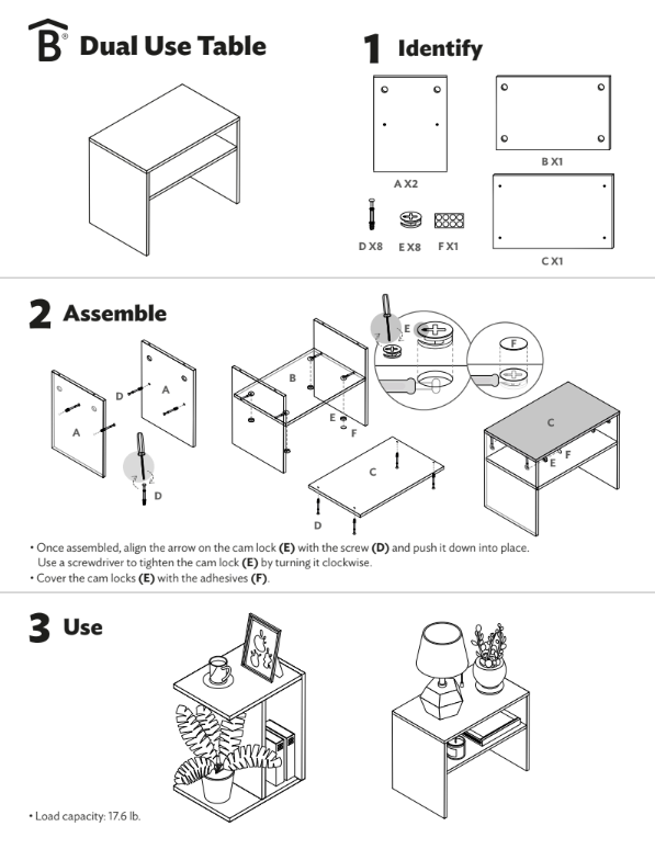 Dual Use Table