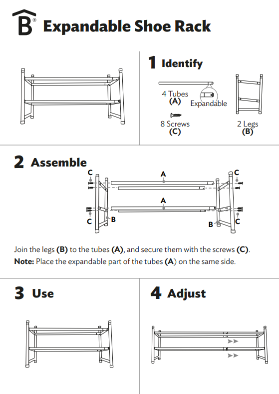 Expandable Shoe Rack