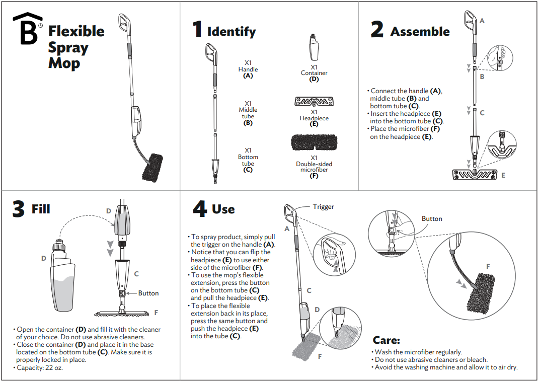 Flexible Spray Mop