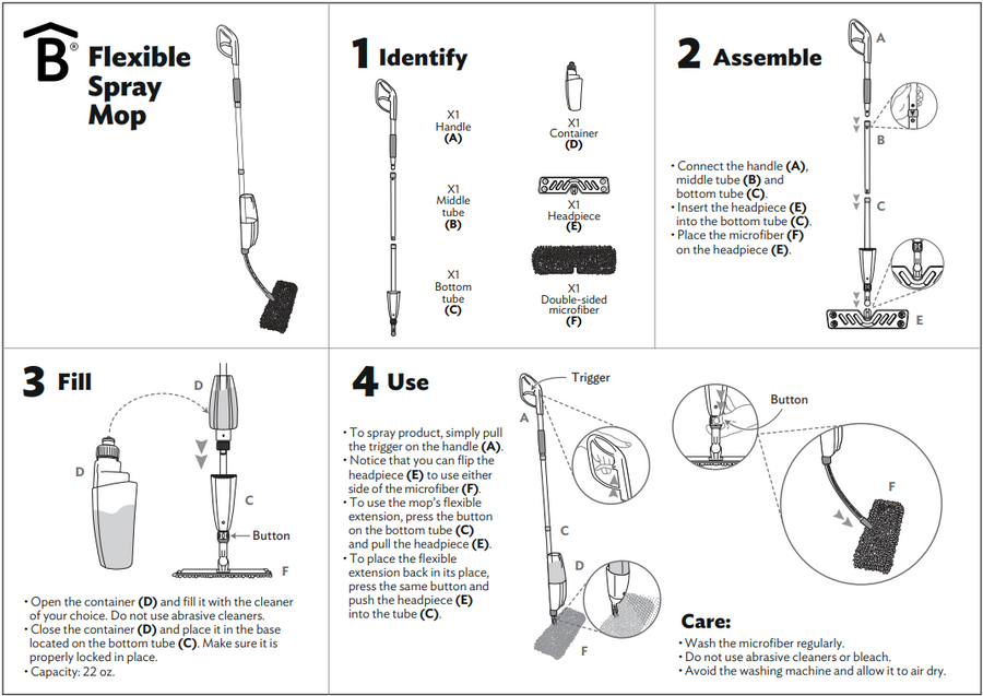 Flexible Spray Mop