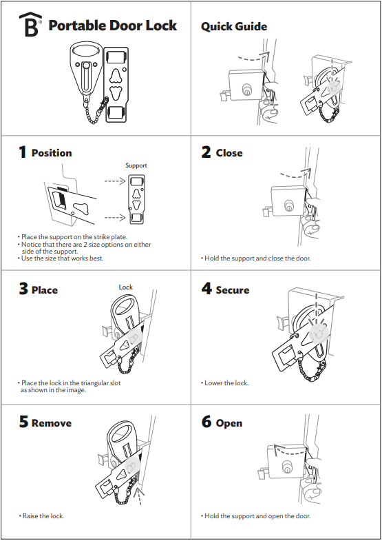 Portable Door Lock