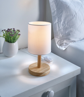 Wooden Base Lamp