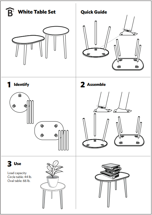 White Table Set